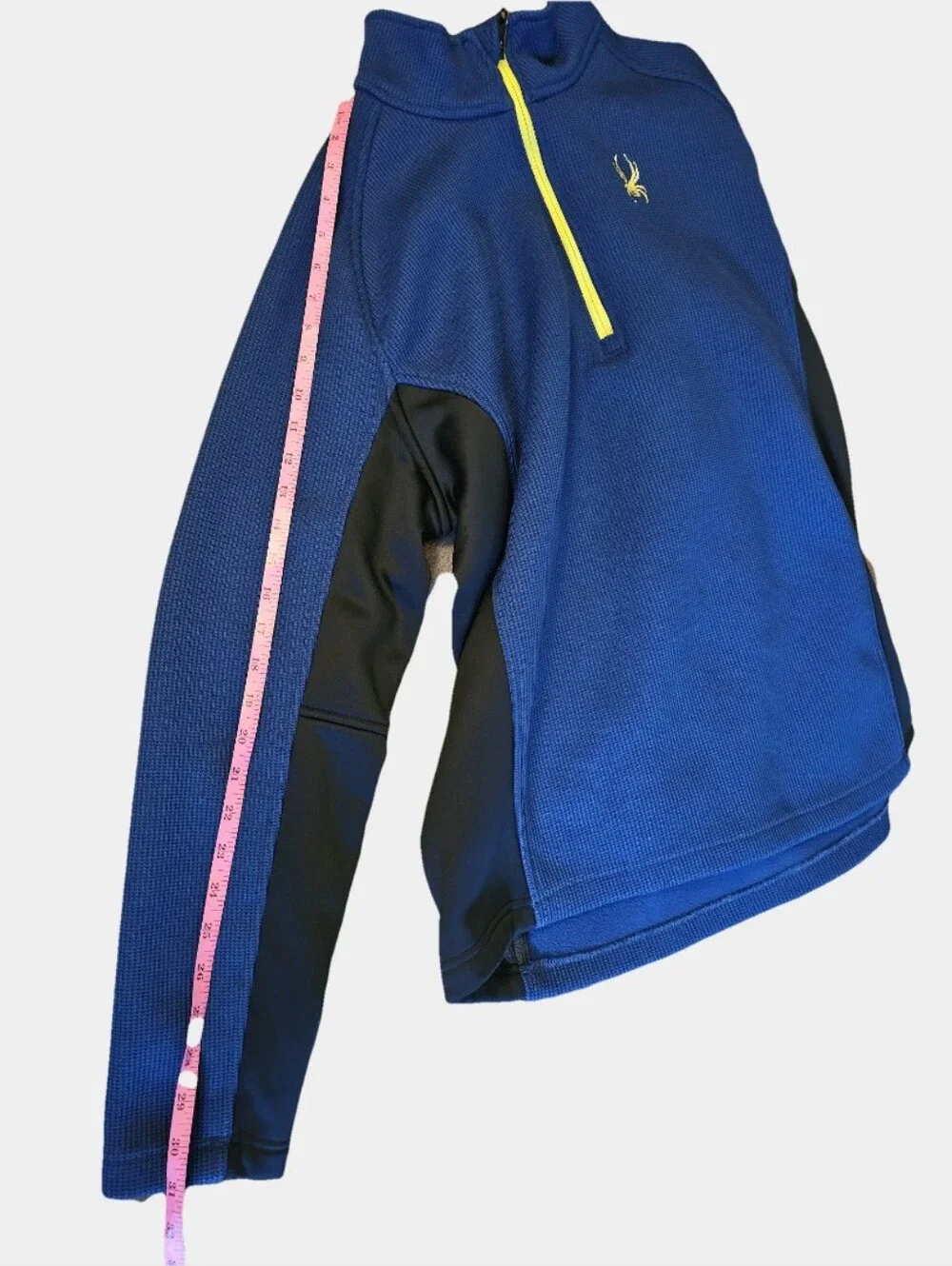 Spyder Mens Outbound 1/4 Zip Mid-Weight Waffle Knit Performance Sweater Size XL